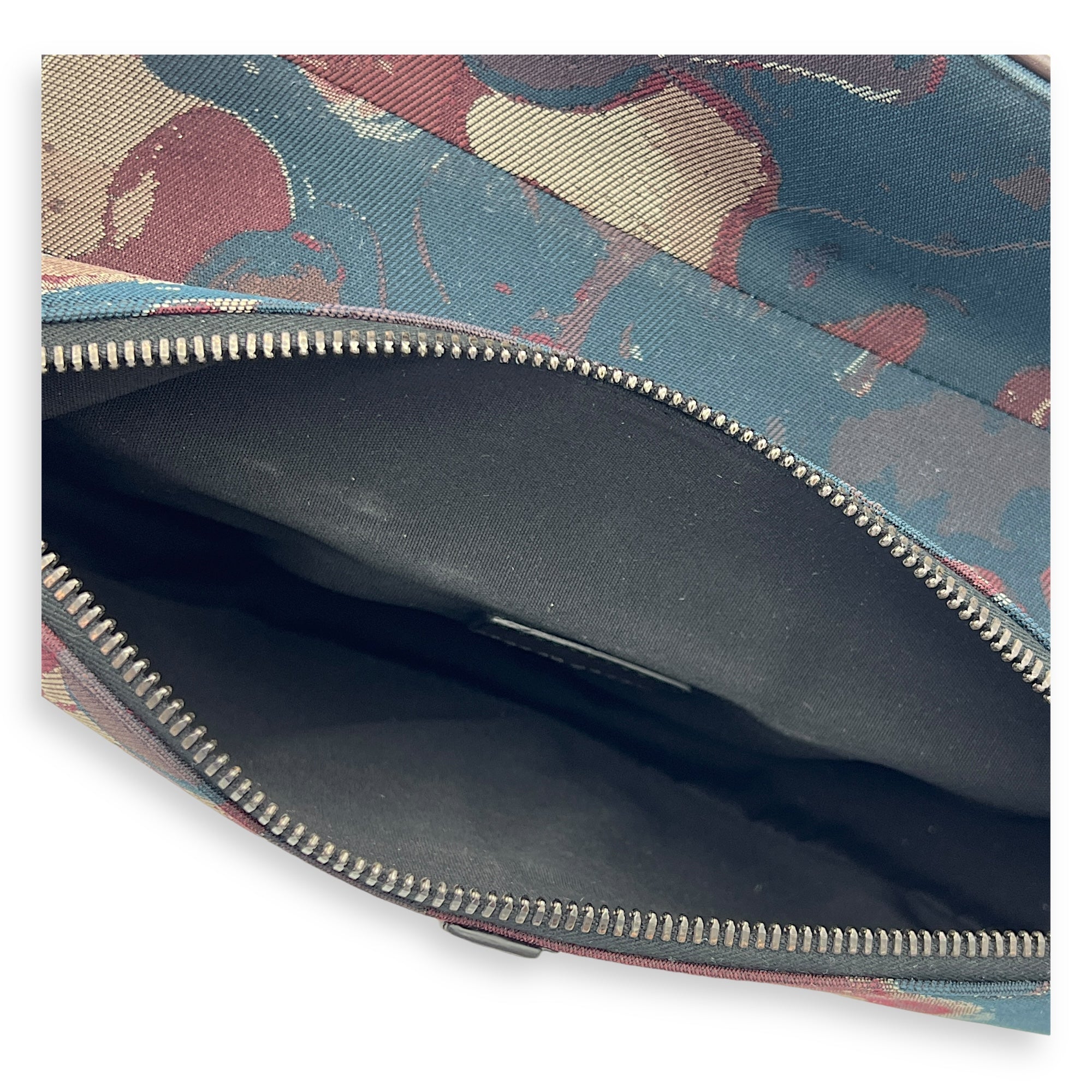 Saddle Crossbody Bag Peter Doig Collaboration in Canvas, Silver hardware - Image 8