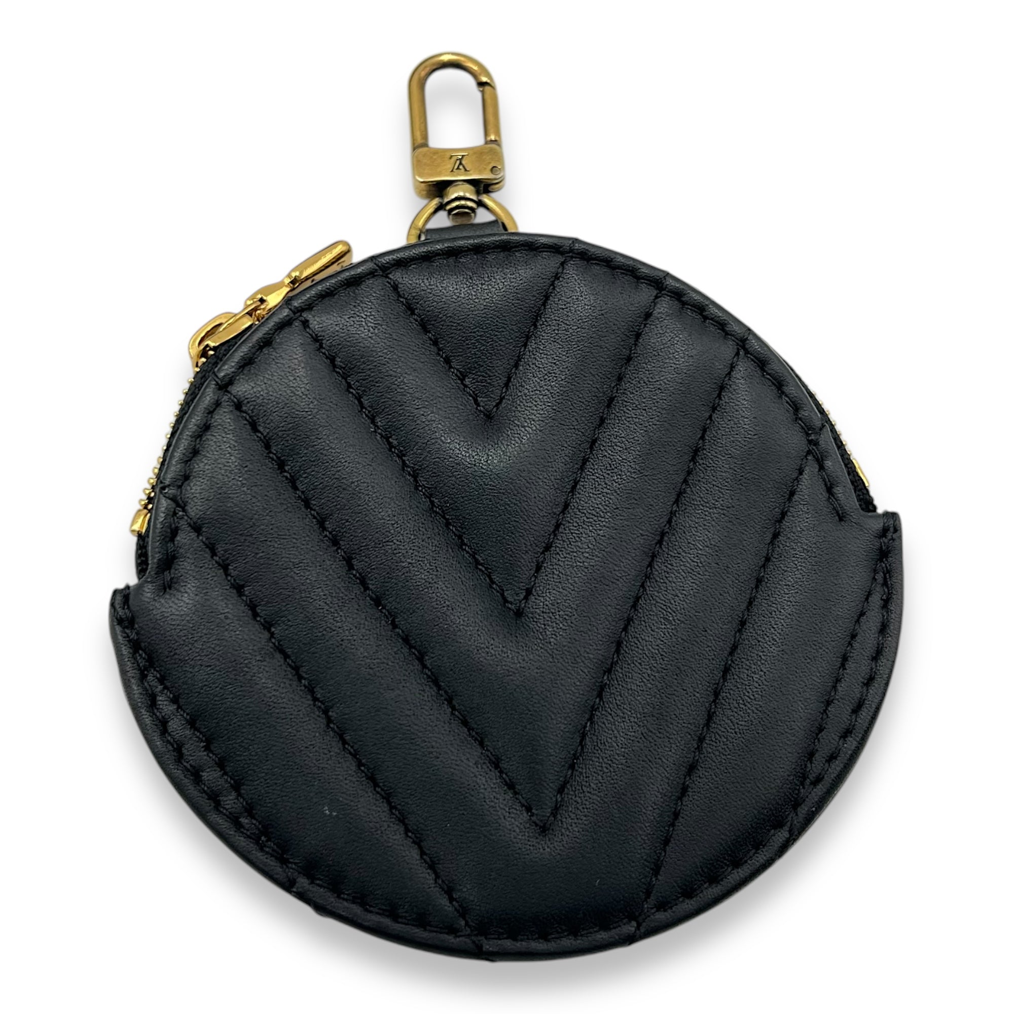 New Wave Multi Pochette Black Shoulder Bag in Calfskin, Gold hardware - Image 12