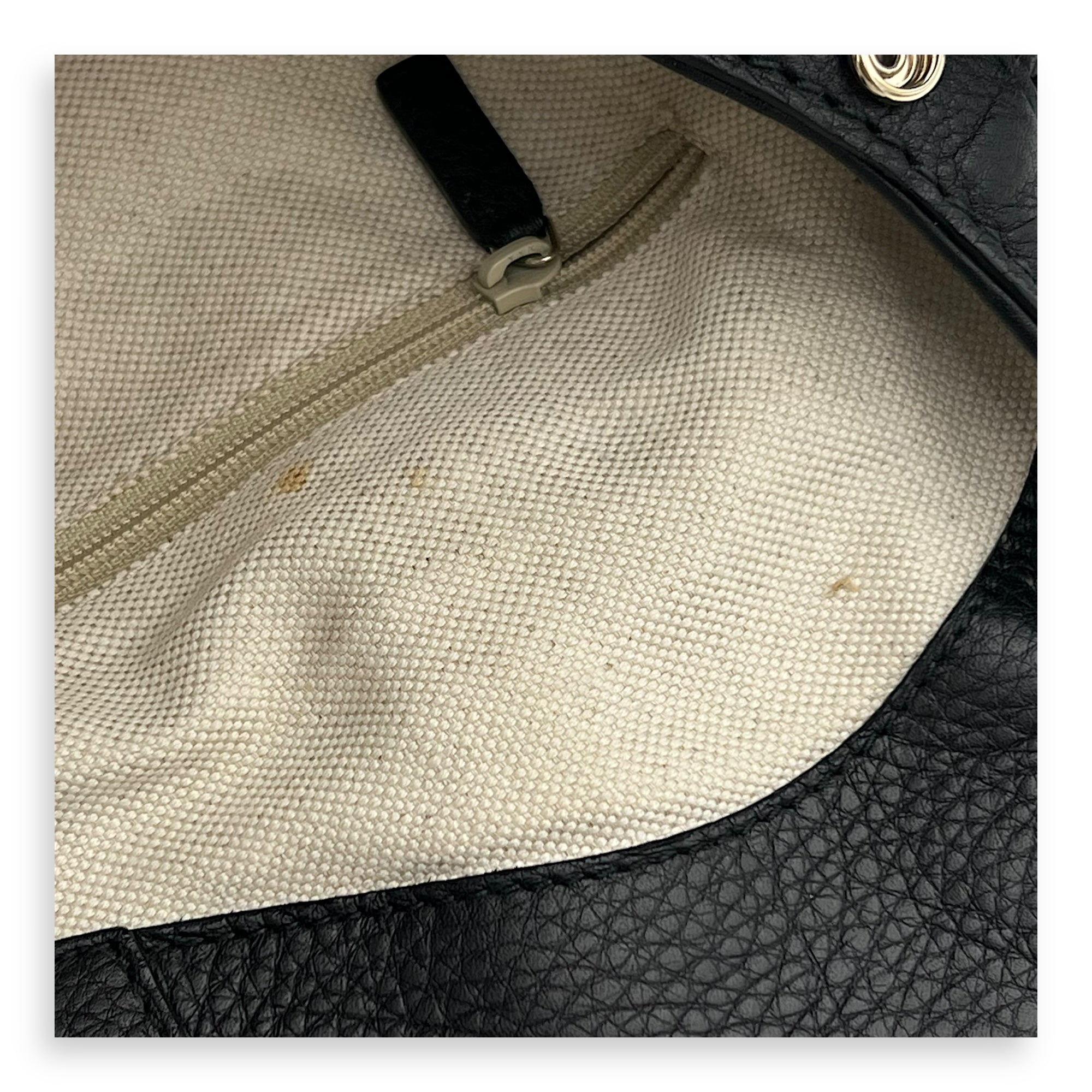 Sukey Black Top Handle Bag in Calfskin, Light Gold hardware - Image 9