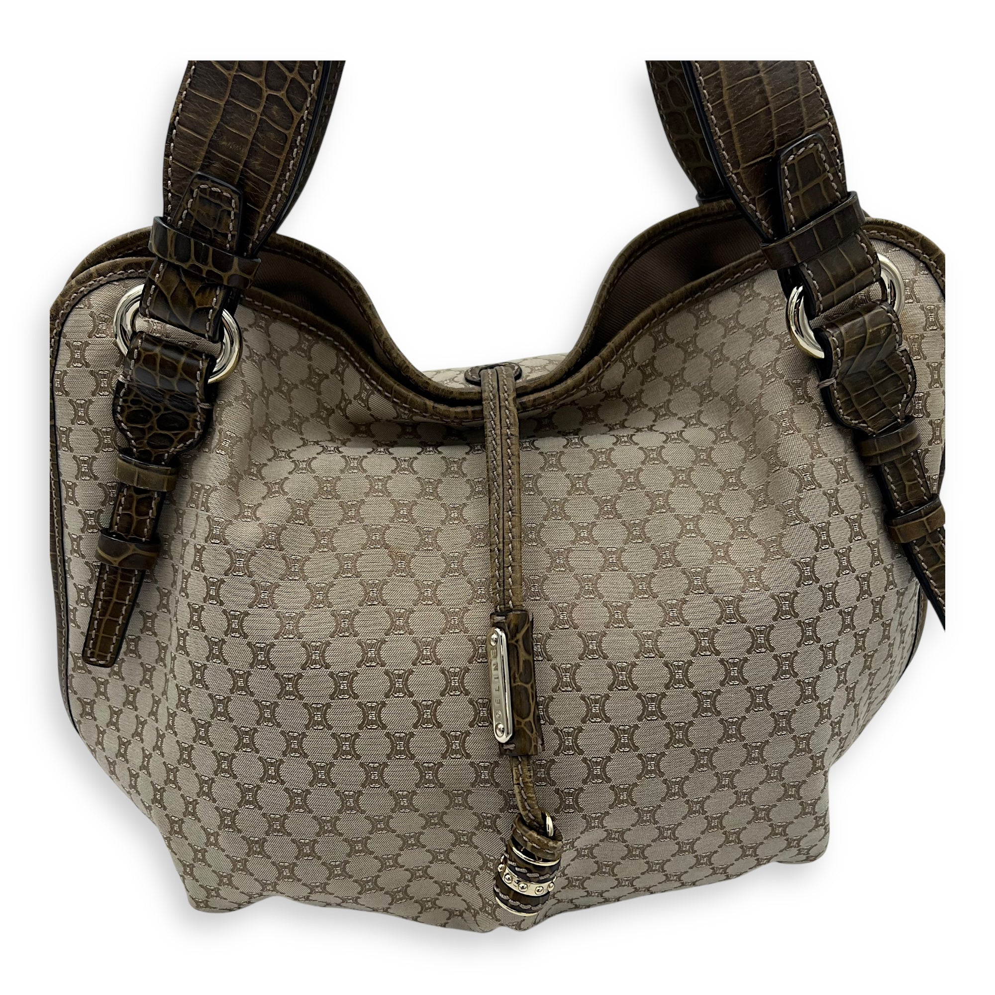 Macadam Shoulder Bag Brown in Canvas, Silver hardware - Image 8