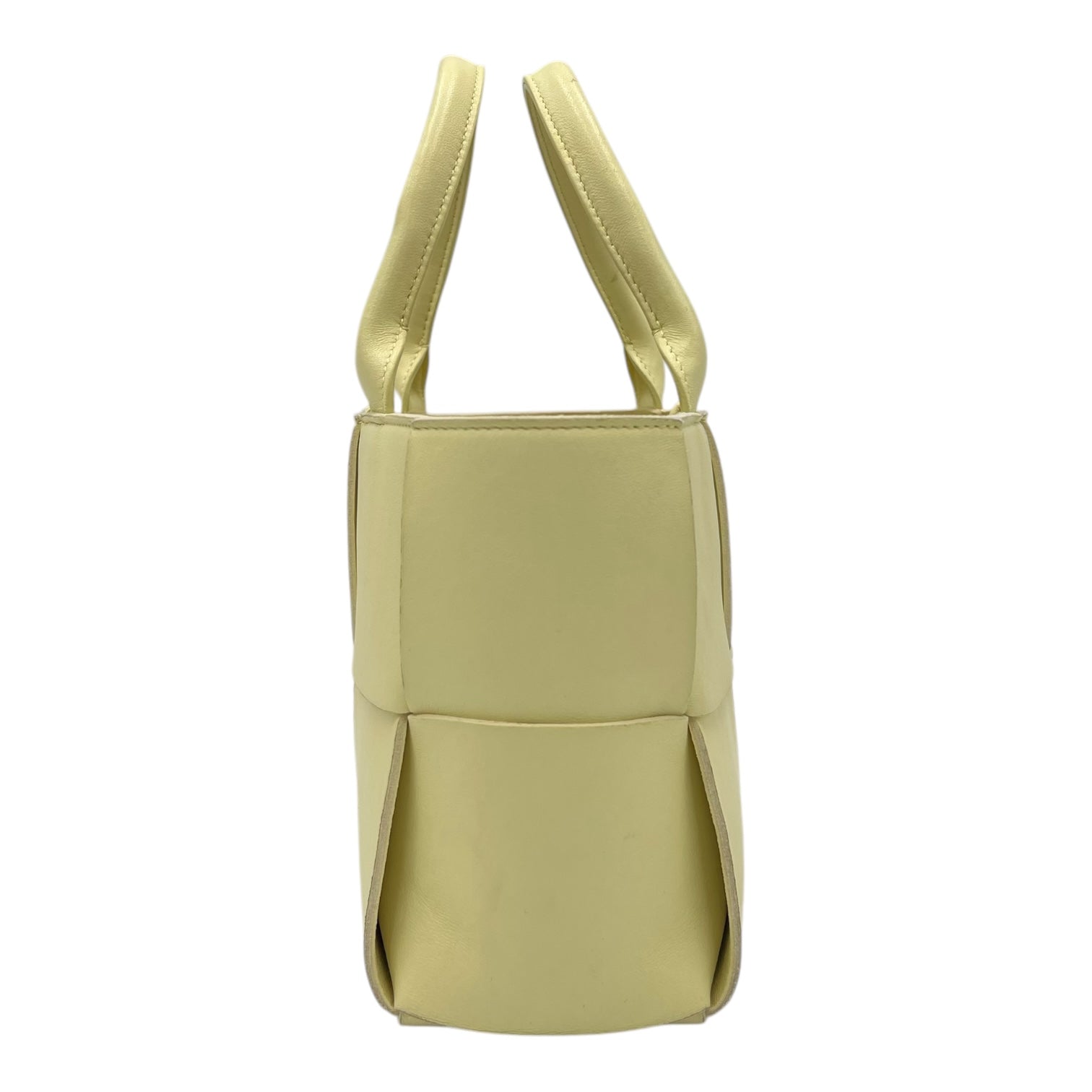 Arco Yellow Tote Bag in Lambskin - Image 4