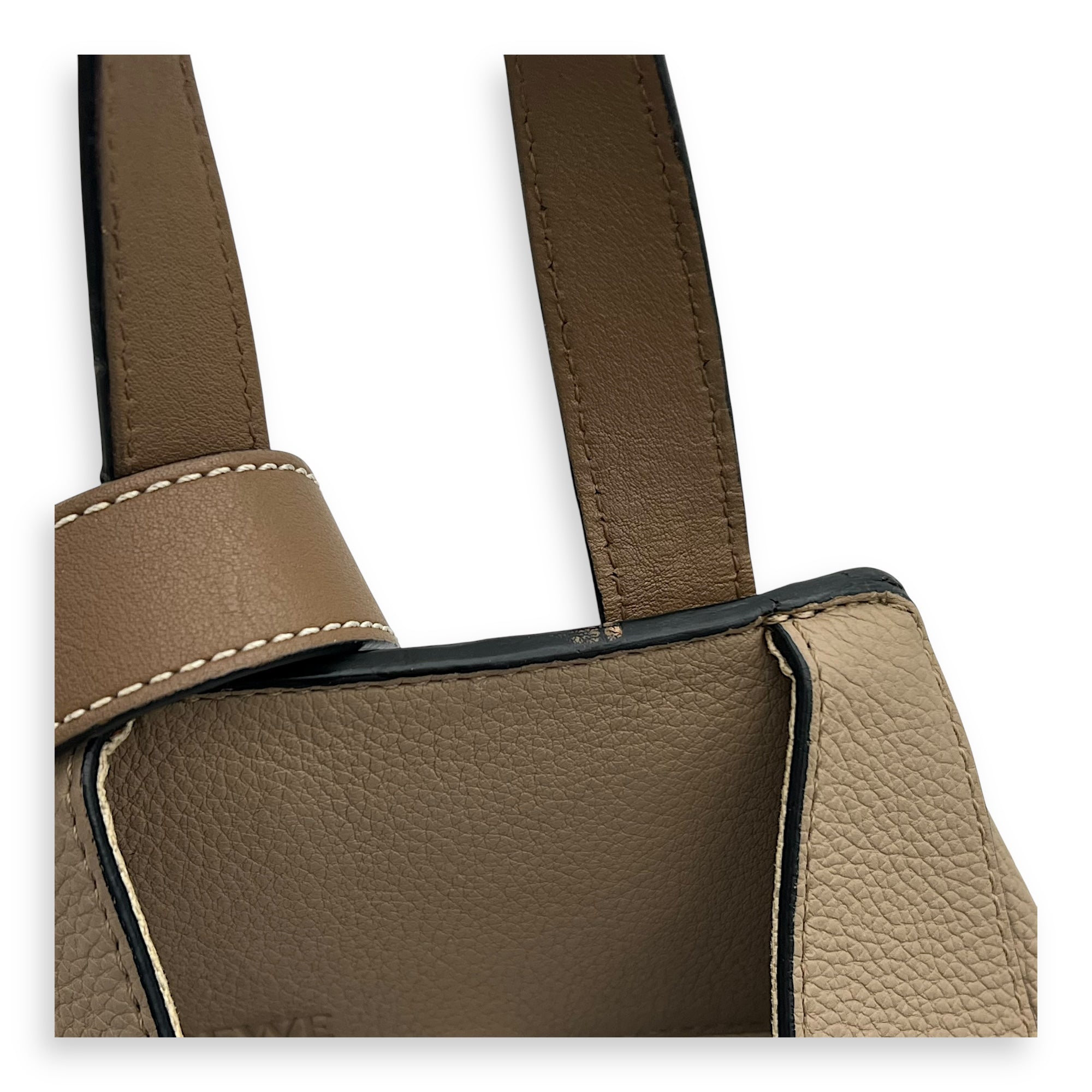 Hammock Small Beige Top Handle Bag in Calfskin, Gold hardware - Image 11