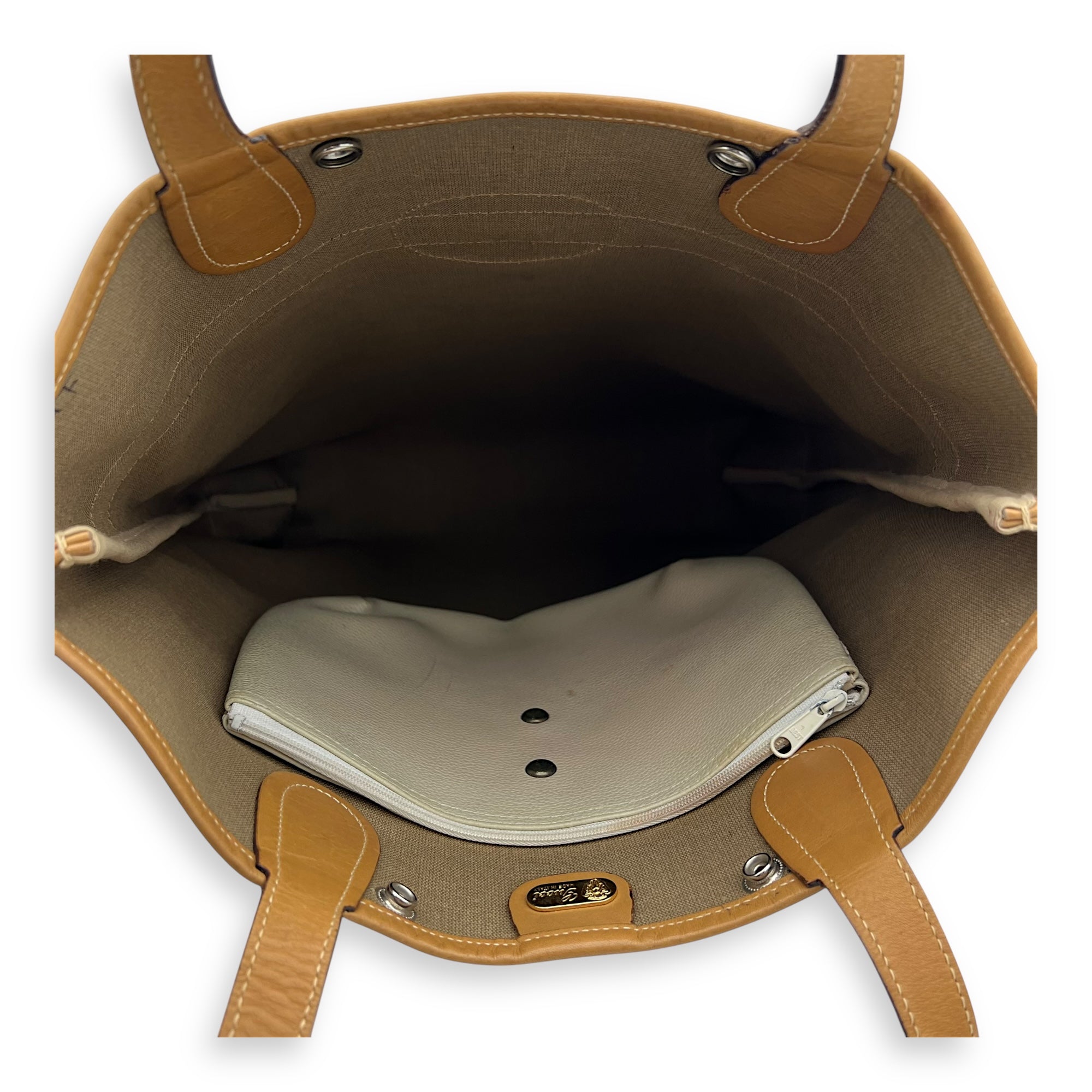 GG Tote Bag Brown in Coated Canvas, Gold hardware - Image 7