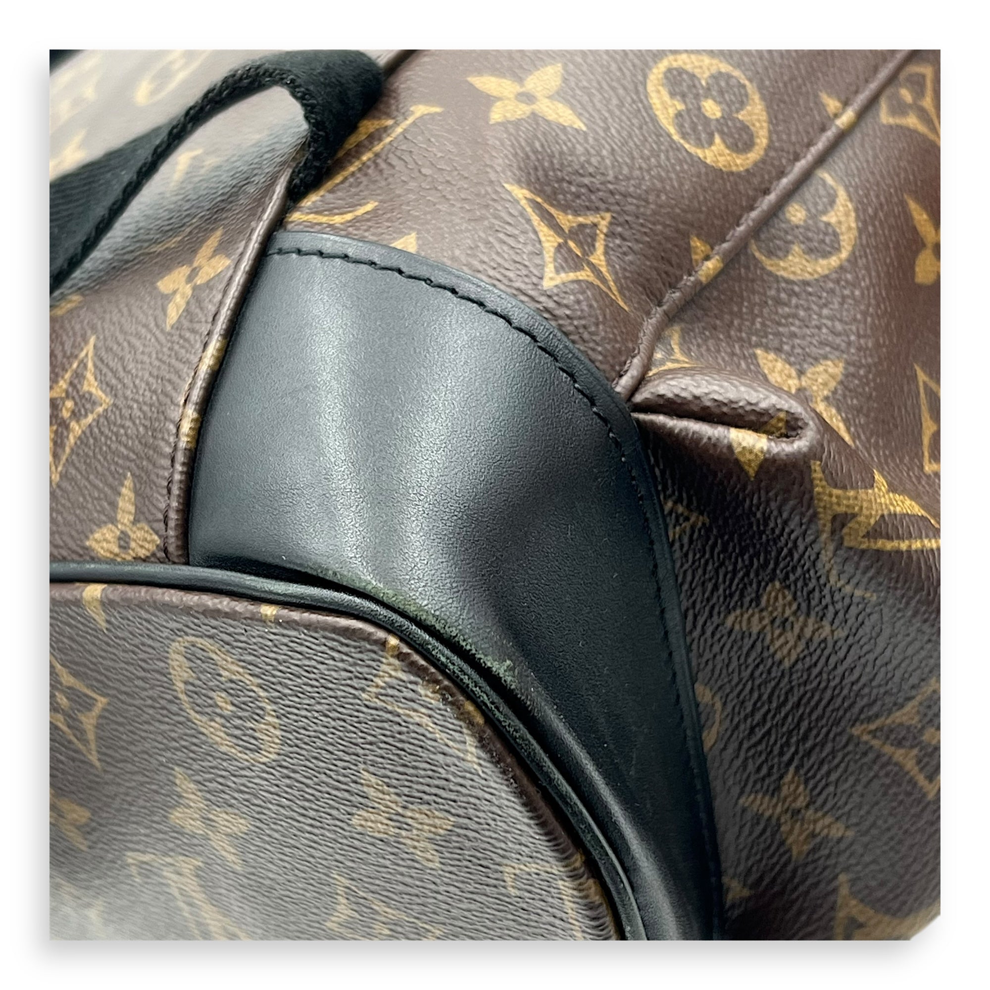 Christopher Backpack Brown in Monogram Coated Canvas, Silver hardware - Image 9