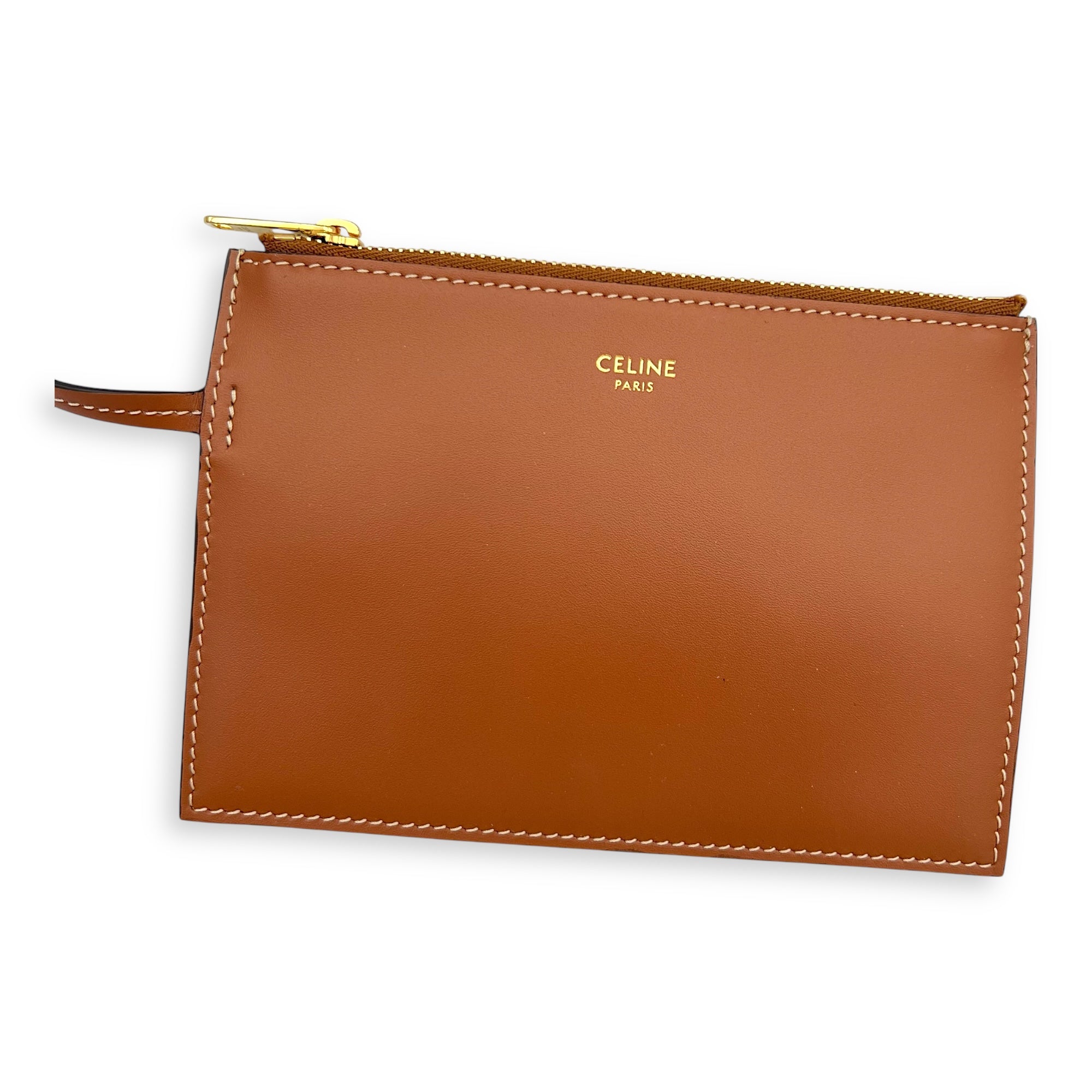 Triomphe Tote Bag Brown in Raffia, Gold hardware - Image 12