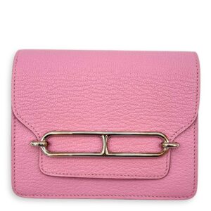 Roulis Slim Pink in Chevre Leather, Palladium hardware