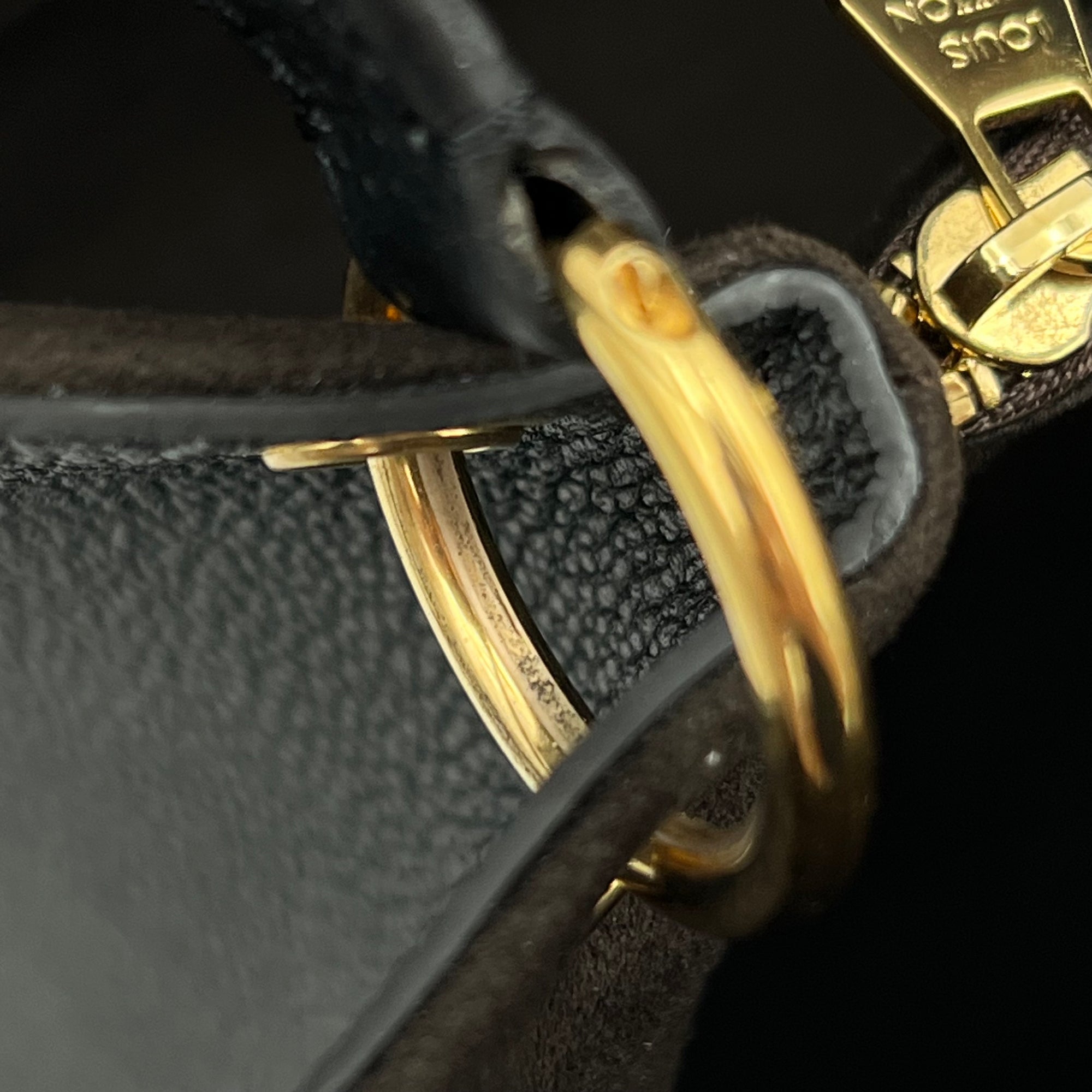 Trocadero Shoulder Bag Black in Empreinte Leather, Gold hardware - Image 10