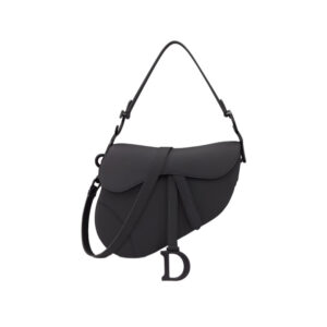 Saddle Bag with Strap Black Ultramatte Calfskin - Repbags.ru