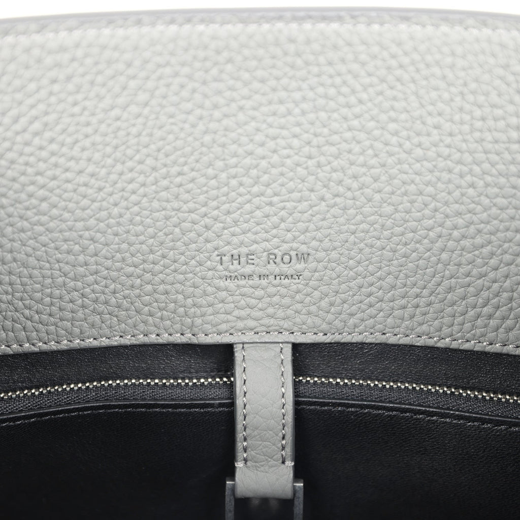 The Row Margaux Shoulder 12 Bag Timouse Grey Calfskin Silver Hardware - Image 12