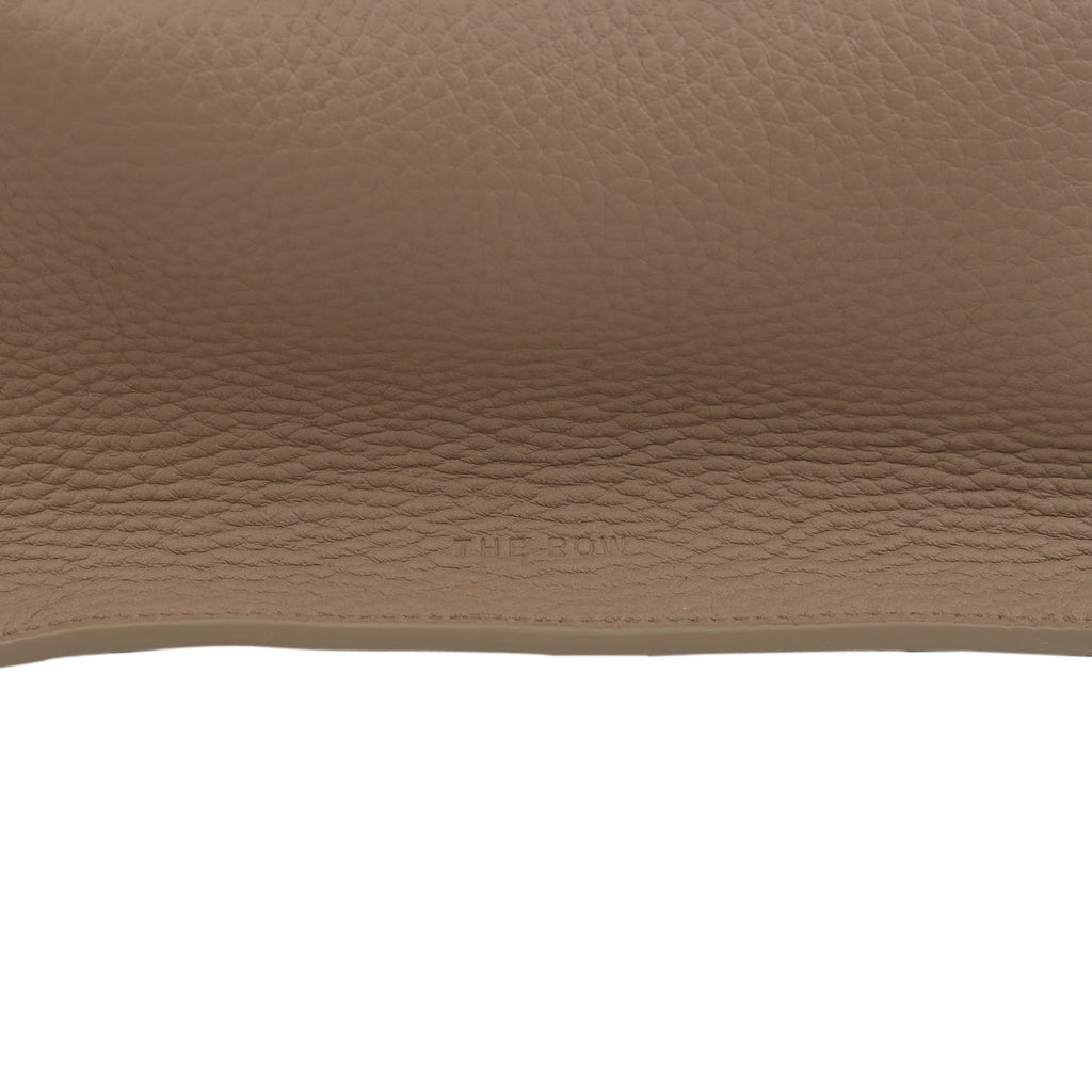 The Row Soft Margaux 15 Bag Dark Taupe Calfskin Silver Hardware - Image 8