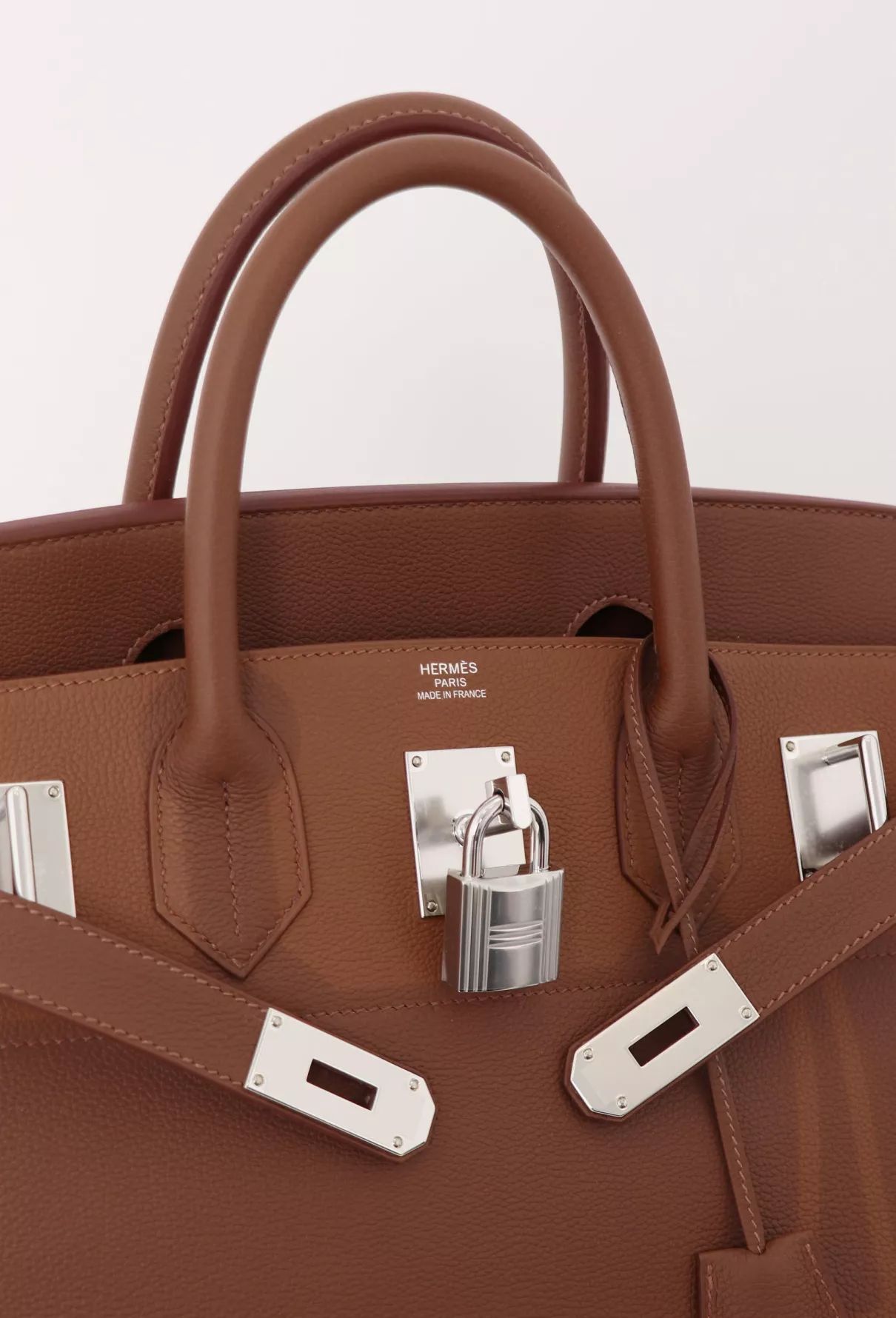 Hermes Birkin HAC 40 Coup de Soleil Bag in Gold Clemence Leather - Image 7