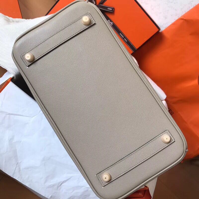 Hermes Birkin 30 Handmade Bag In Tourterelle Epsom Leather - Image 9