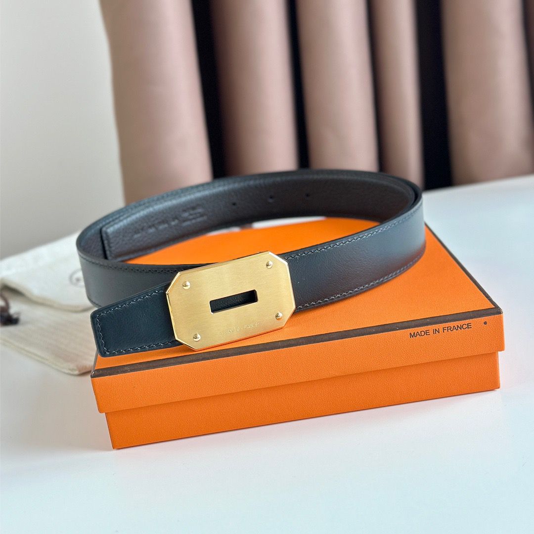 Hermes Neo Reversible Belt 32MM in Black Clemence Leather - Image 4