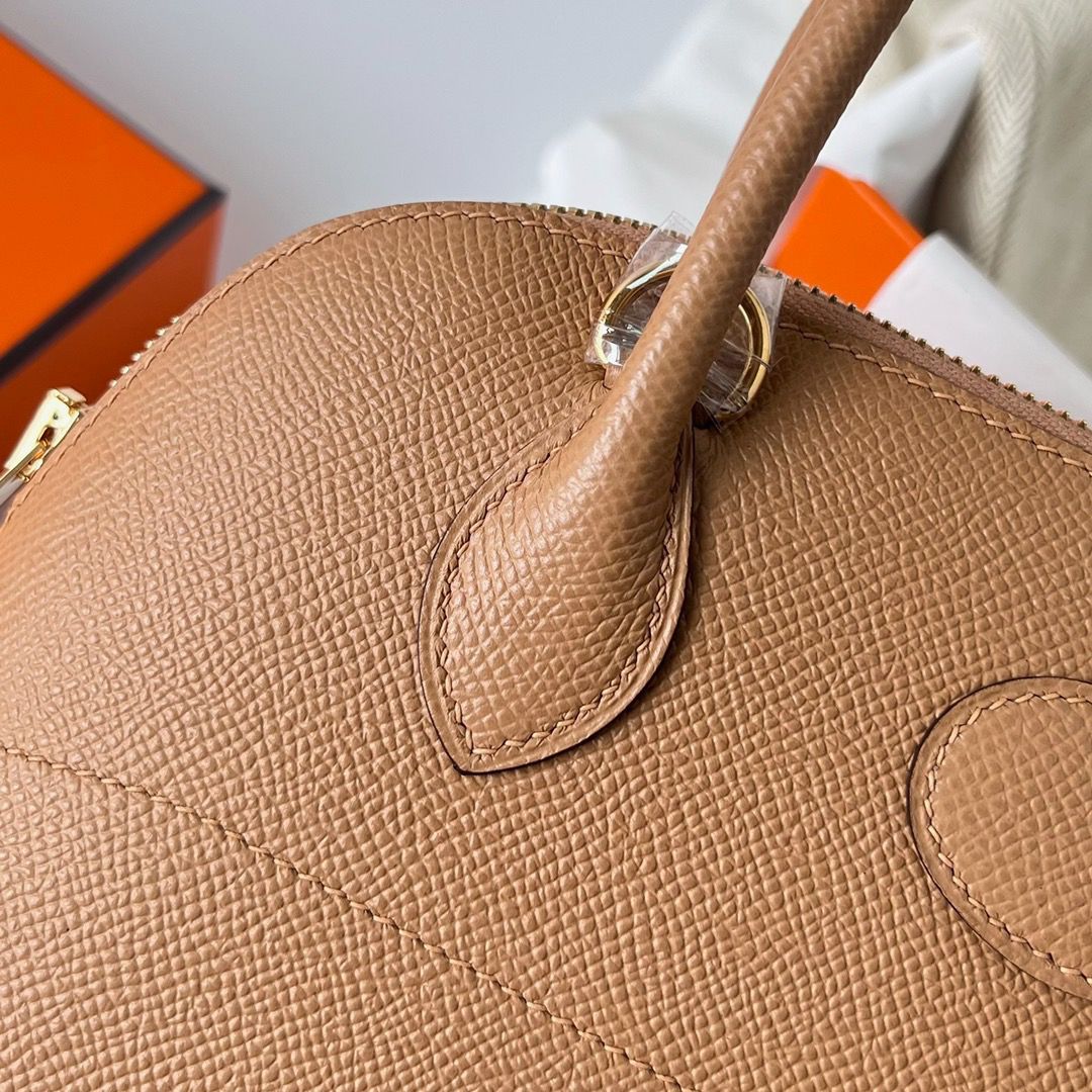 Hermes Bolide 1923 27 Handmade Bag In Chai Epsom Calfskin - Image 5