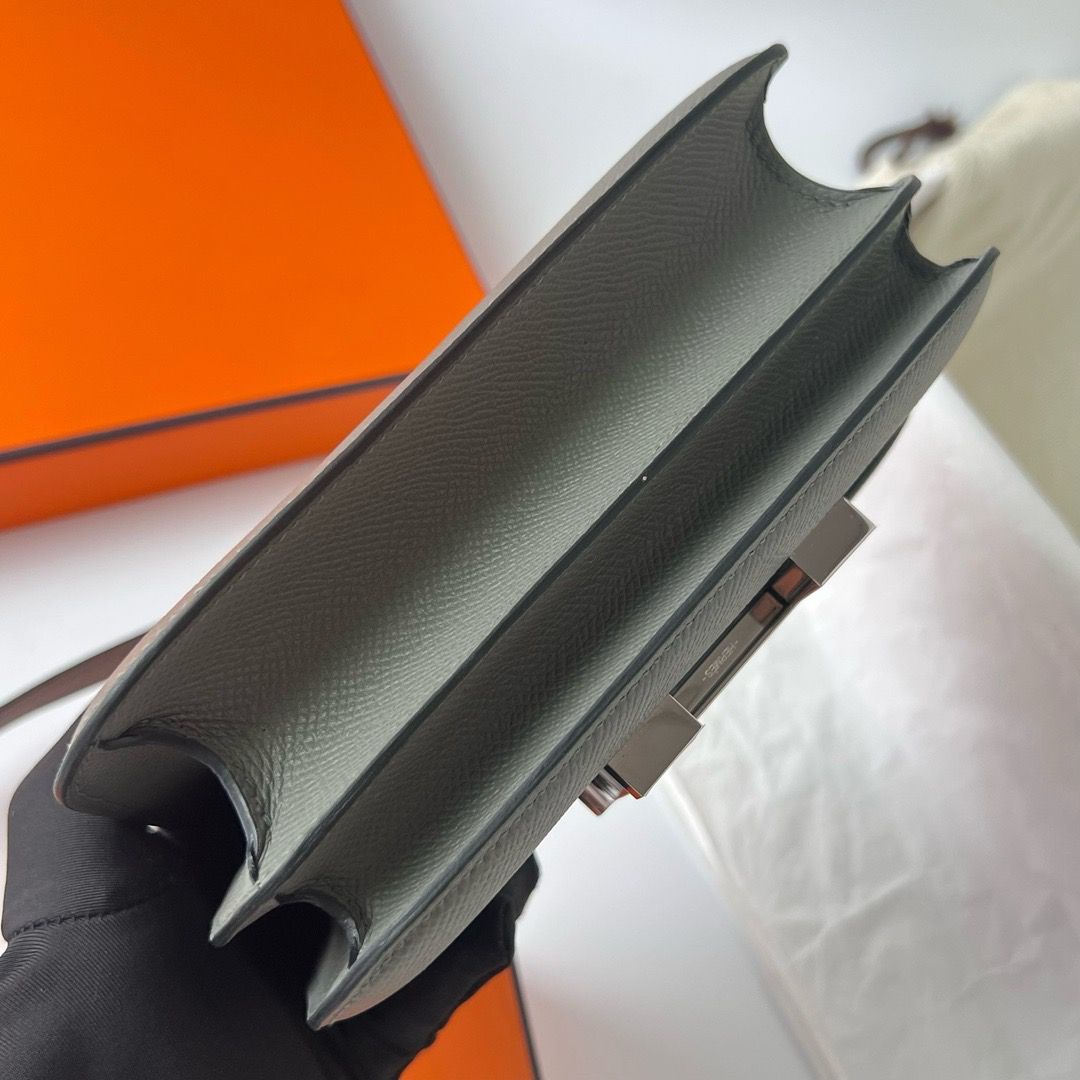 Hermes Constance 18 Handmade Bag In Gris Meyer Epsom Calfskin - Image 10