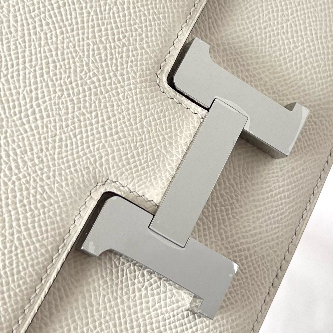 Hermes Constance 18 Handmade Bag In Nata Epsom Calfskin - Image 4