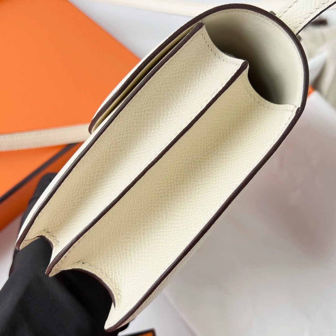 Hermes Constance 18 Handmade Bag In Nata Epsom Calfskin - Image 5