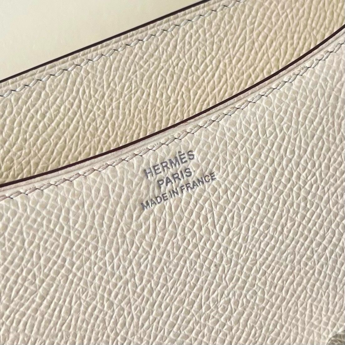 Hermes Constance 18 Handmade Bag In Nata Epsom Calfskin - Image 7