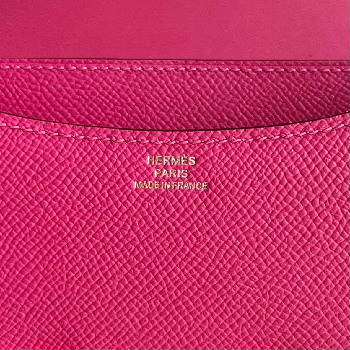 Hermes Constance 18 Handmade Bag in Rose Tyrien Epsom Calfskin - Image 4