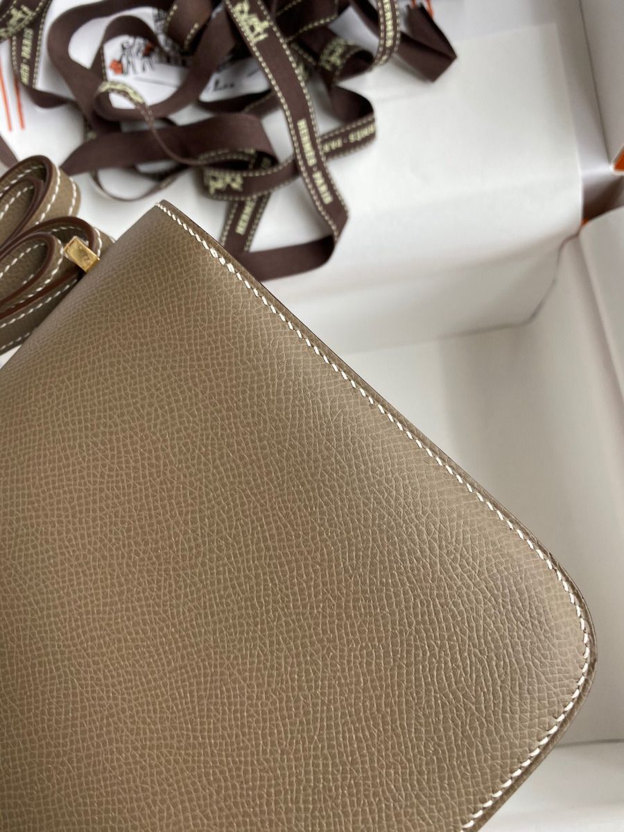 Hermes Constance 18 Handmade Bag In Tanpe Epsom Calfskin - Image 5