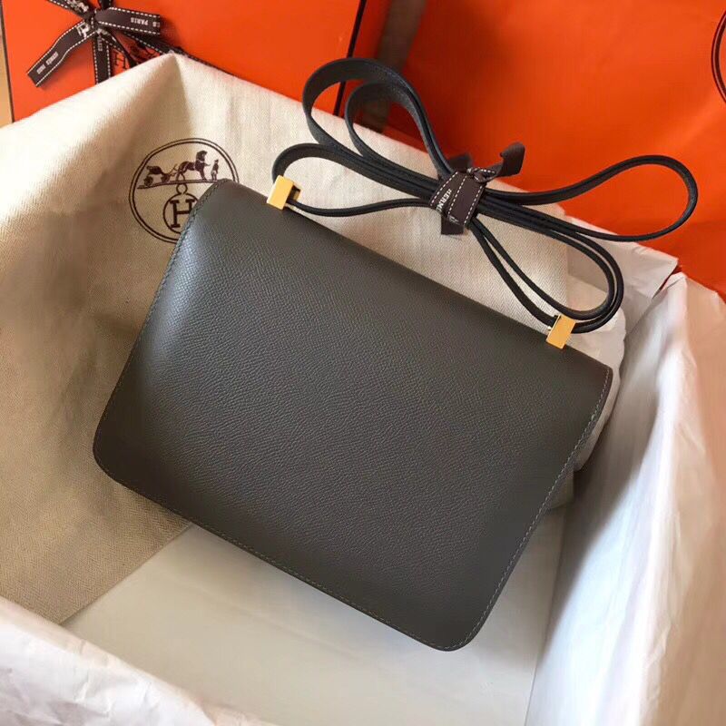 Hermes Constance 24 Handmade Bag In Ardoise Epsom Leather - Image 5