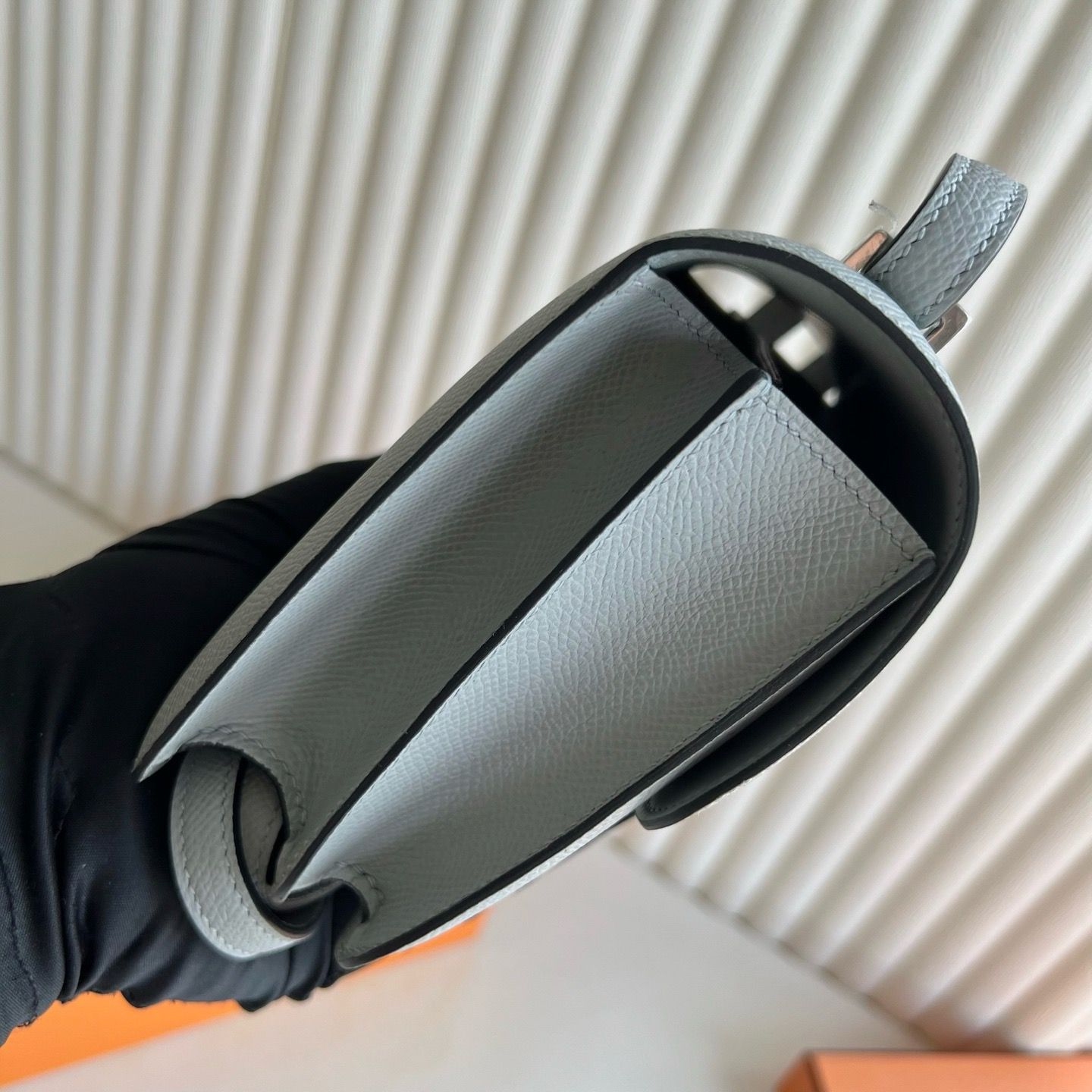 Hermes Constance 1-18 Mirror Bag in Blue Glacier Epsom Calfskin - Image 10