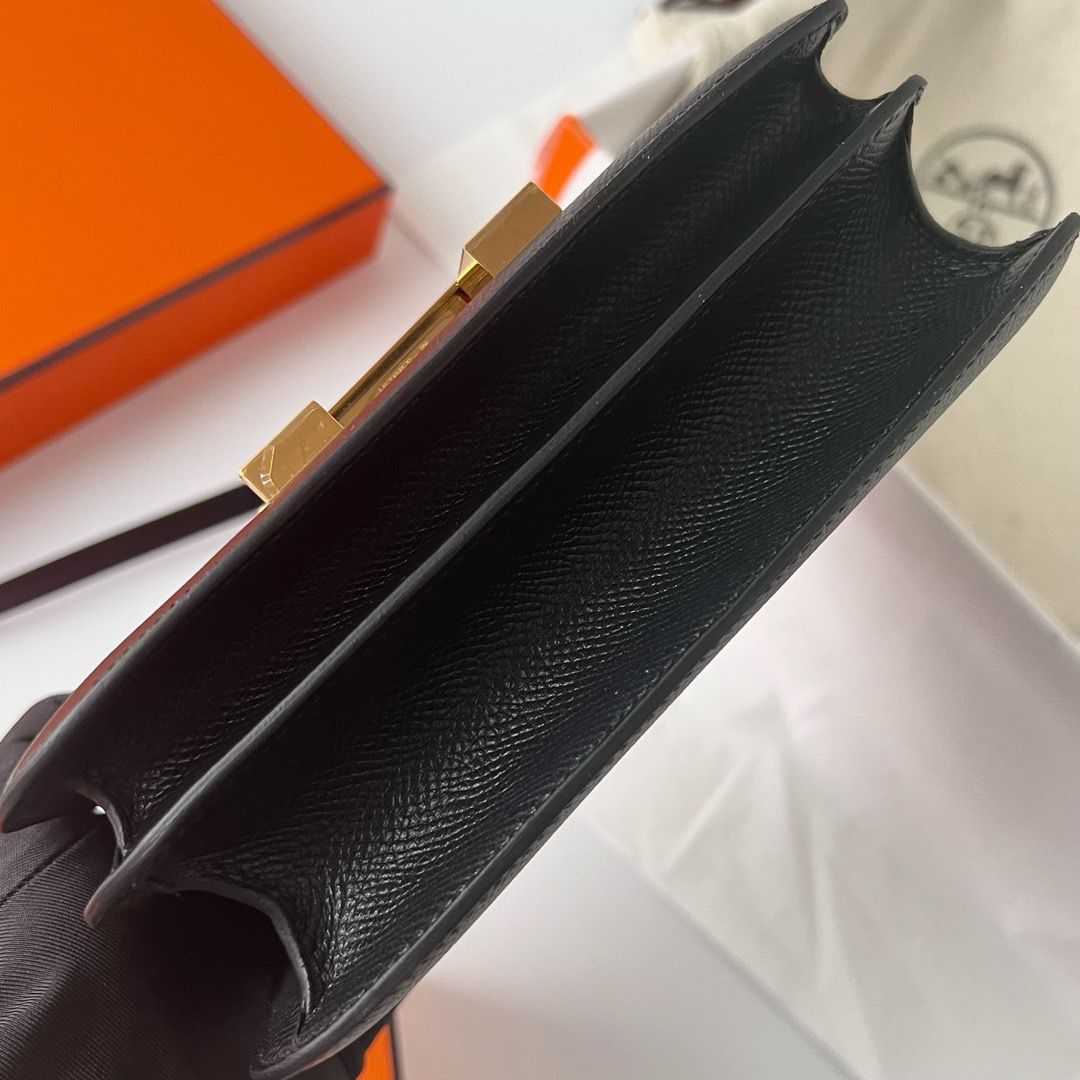 Hermes Constance 1-18 Mirror Bag In Black Epsom Calfskin - Image 6