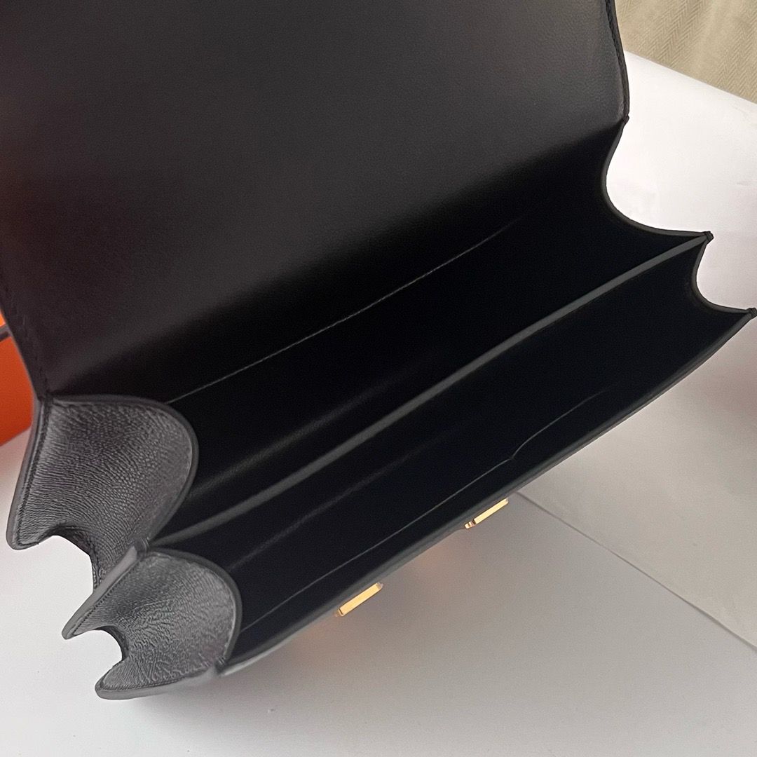 Hermes Constance 1-18 Mirror Bag In Black Epsom Calfskin - Image 8