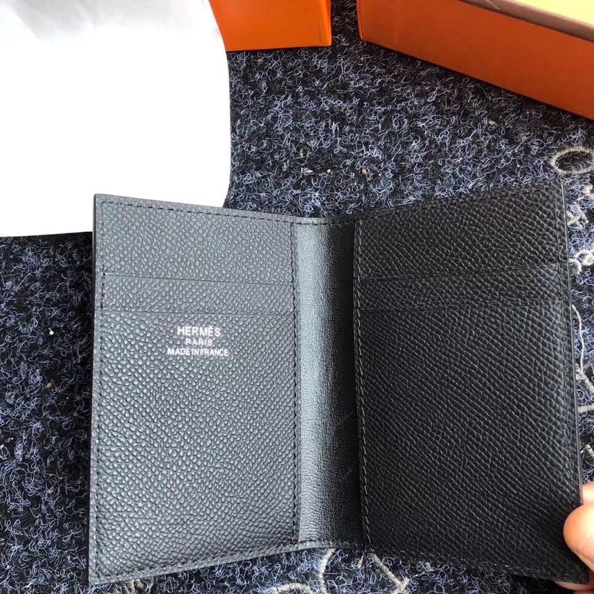 Hermes MC² Euclide Card Holder In Black Epsom Leather - Image 3