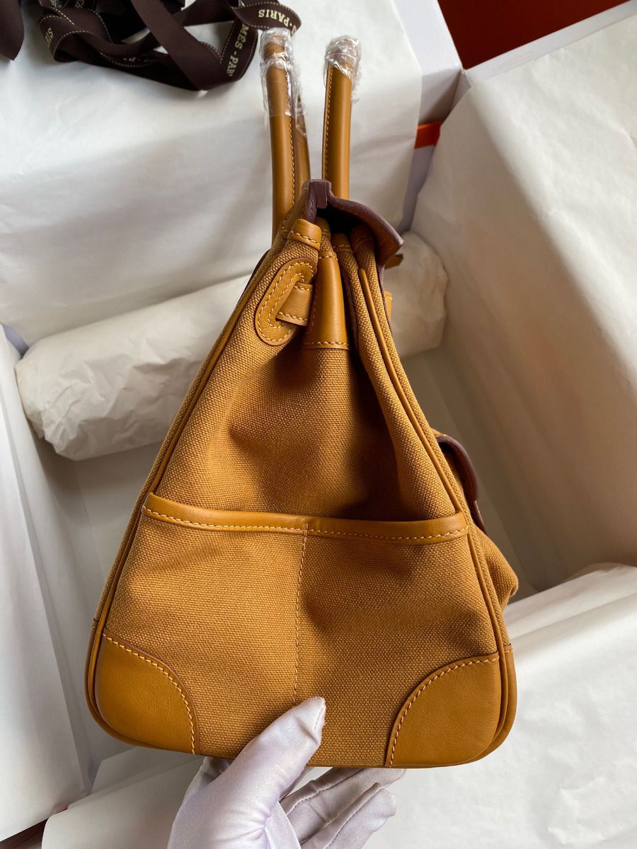 Hermes Cargo Birkin 35cm Limited-edition Bag In Sesame Canvas - Image 7