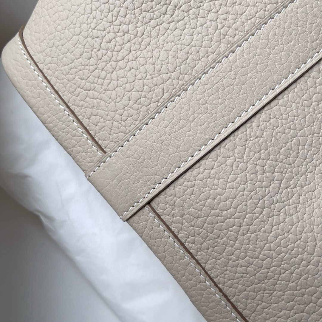 Hermes Garden Party 30 Handmade Bag in Beton Negonda Leather - Image 5