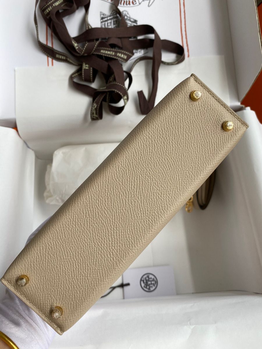 Hermes Kelly Mini II Sellier Handmade Bag In Trench Epsom Calfskin - Image 4