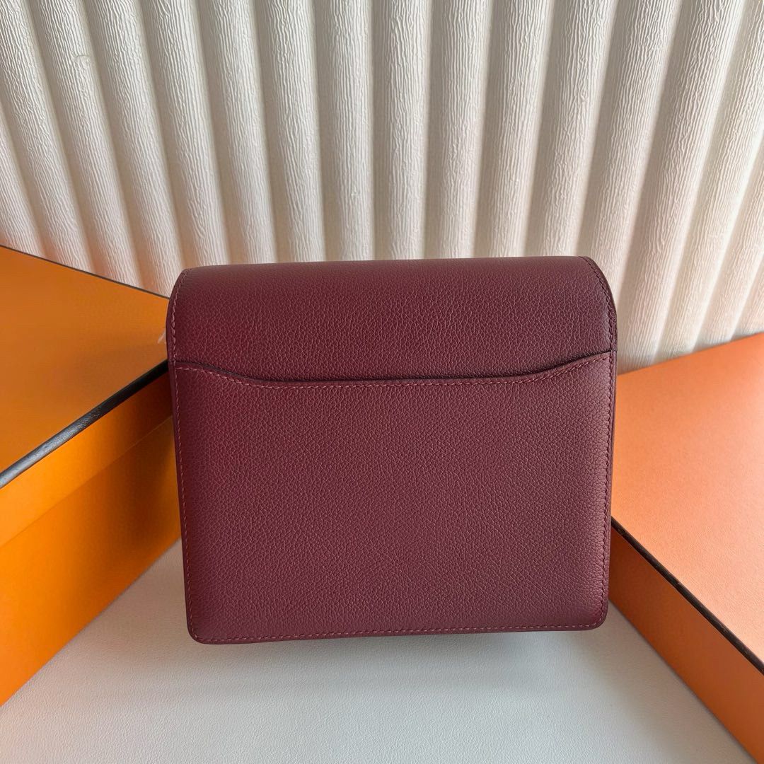 Hermes Roulis Mini 18 Bag in Rouge H Evercolor Calfskin - Image 5