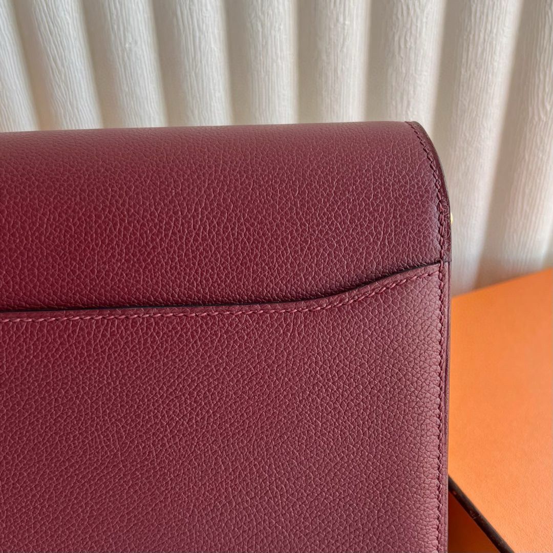 Hermes Roulis Mini 18 Bag in Rouge H Evercolor Calfskin - Image 6