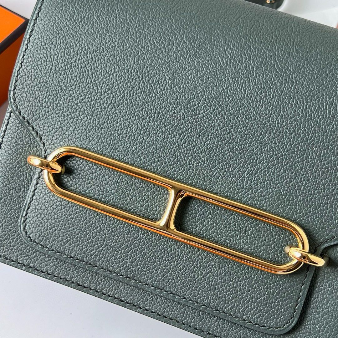 Hermes Roulis Mini 18 Bag in Vert Amande Evercolor Calfskin - Image 4