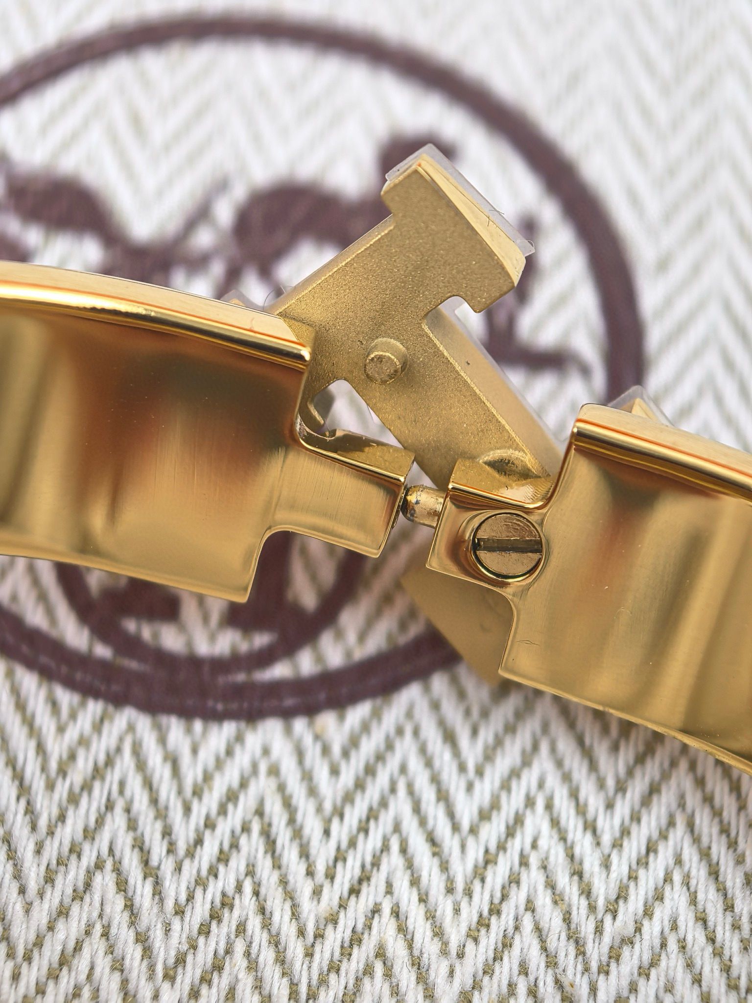 Hermes Blue Enamel Clic H Bracelet - Image 11