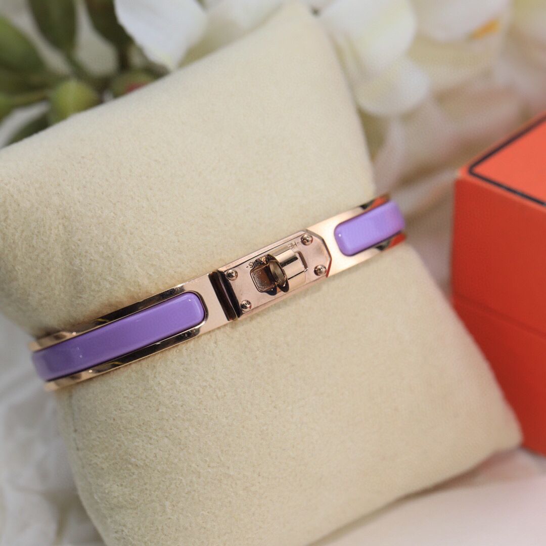 Hermes Lilas Mini Clic Kelly Bracelet - Image 8