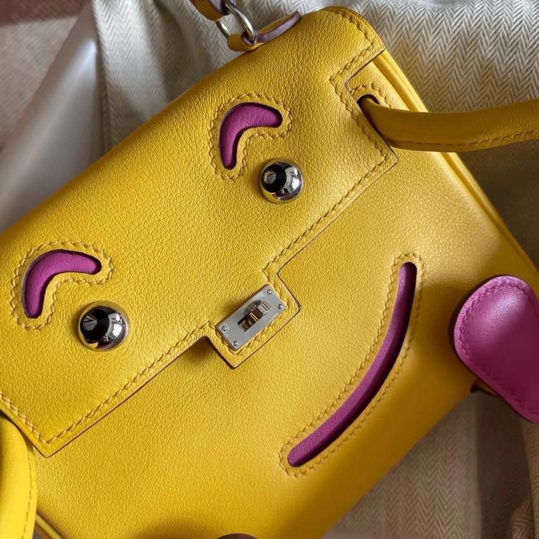 Hermes Kelly Doll Quelle Idole Bag in Jaune Ambre Swift Calfskin - Image 8