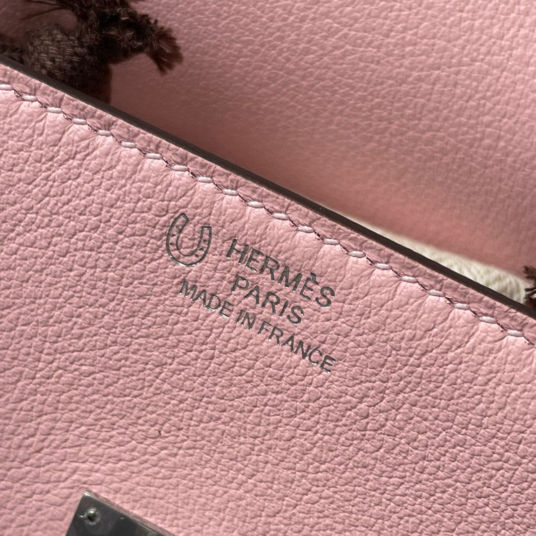 Hermes Kelly Doll Quelle Idole Bag in Rose Sakura Swift Calfskin - Image 10