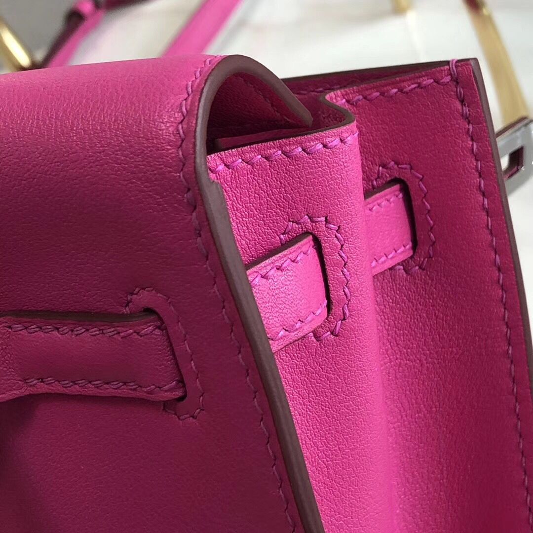 Hermes Kelly Danse Handmade Bag In Magnolia Swift Leather - Image 7