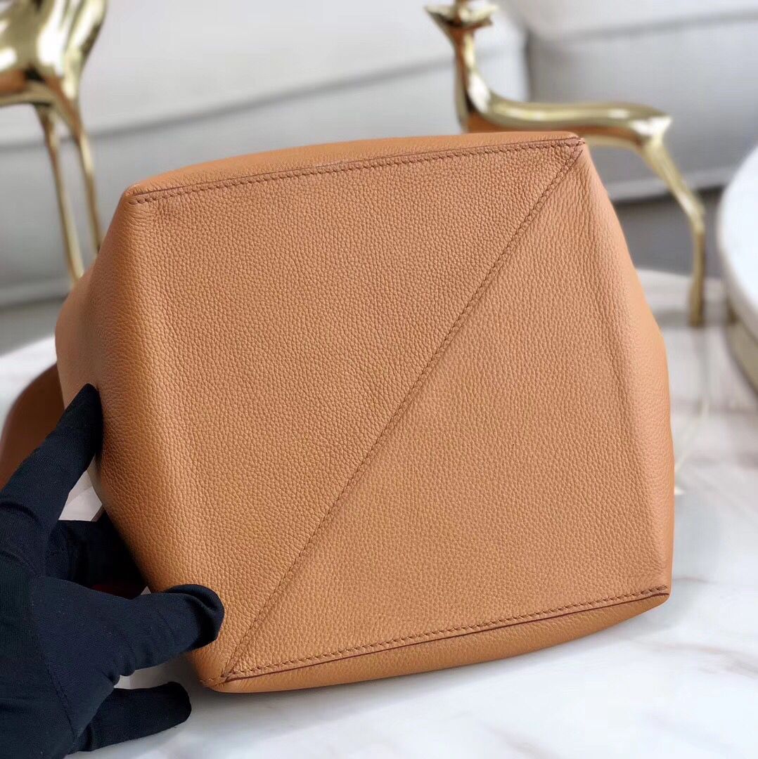 Hermes Licol 17cm Bag In Tan Evercolor Calfskin - Image 6