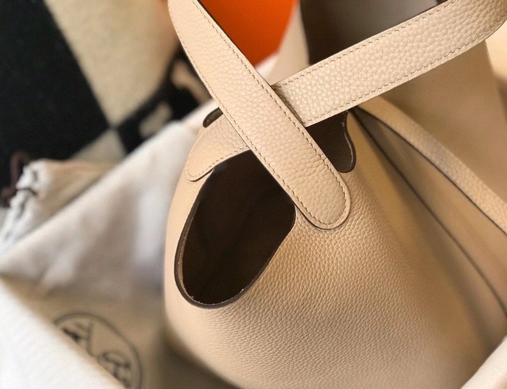 Hermes Picotin Lock 18 Bag In Trench Clemence Leather - Image 5