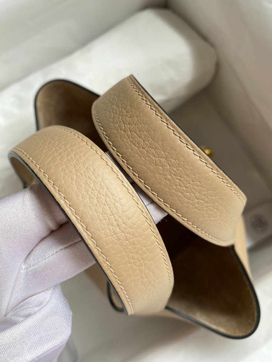 Hermes Picotin Lock 18 Handmade Bag in Trench Clemence Leather - Image 6