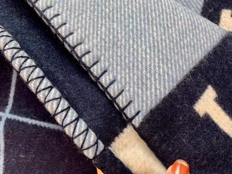 Hermes Blue Avalon III Throw Blanket - Image 5