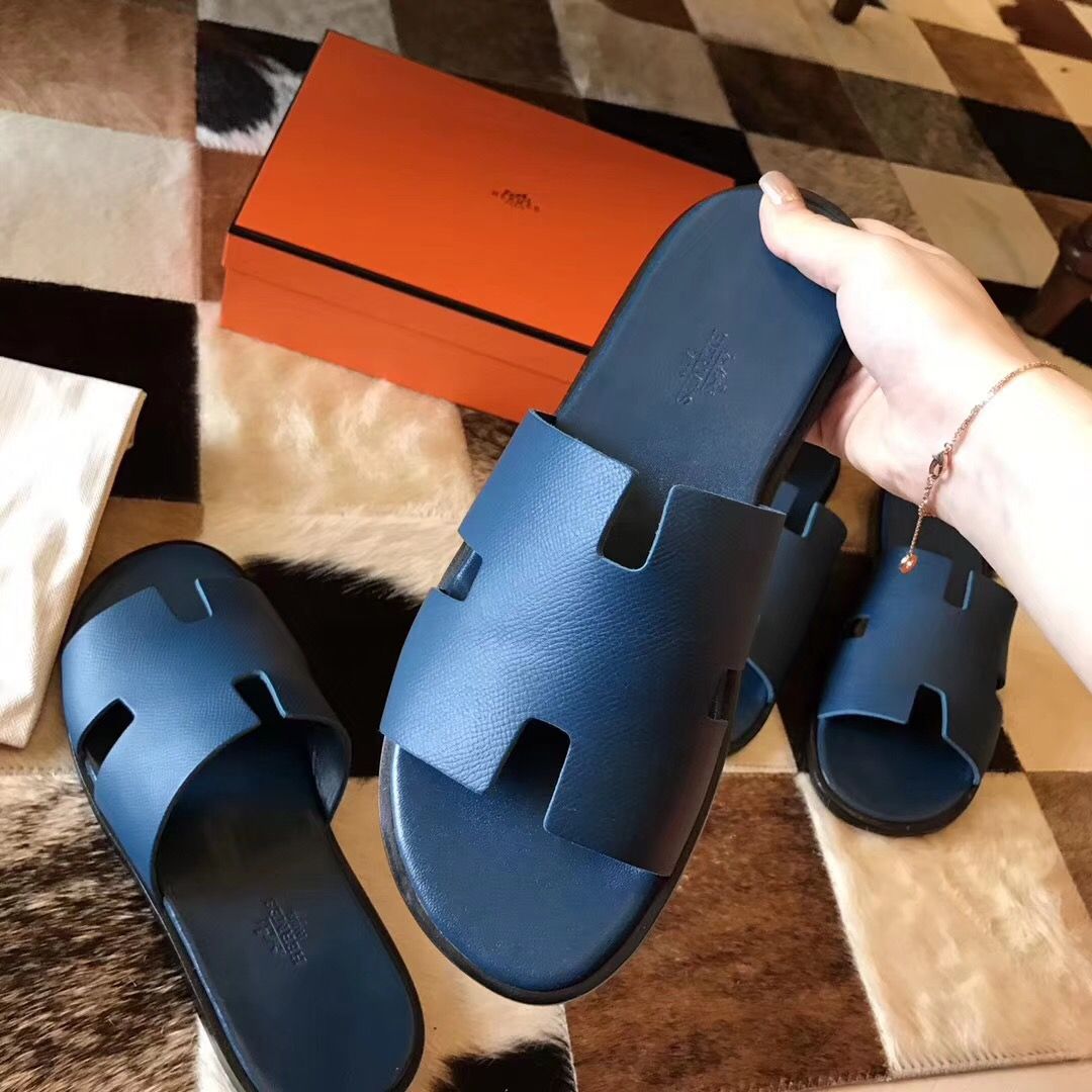 Hermes Izmir Sandals In Colvert Epsom Leather - Image 7