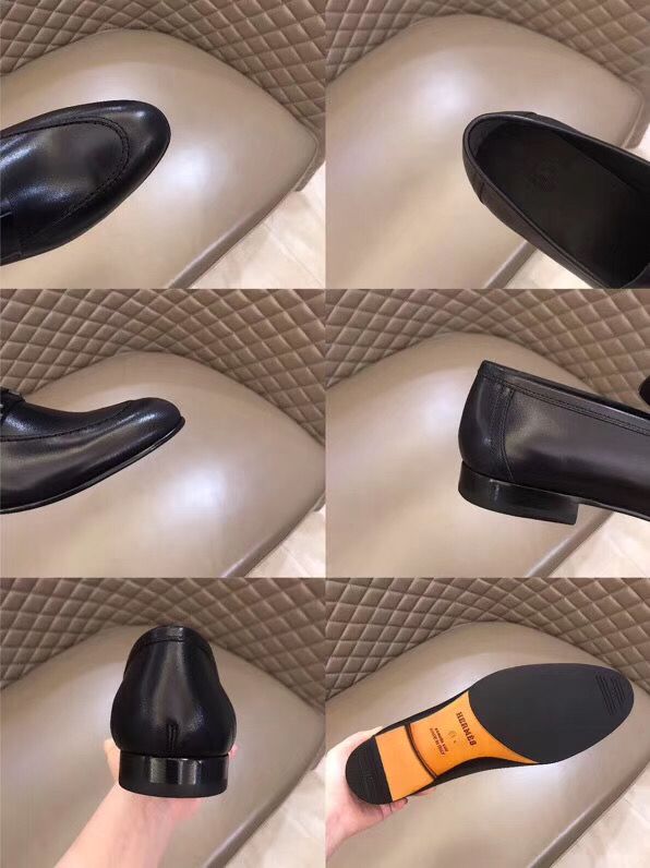 Hermes Men's Paris Loafers In Black Calfskin - Image 9