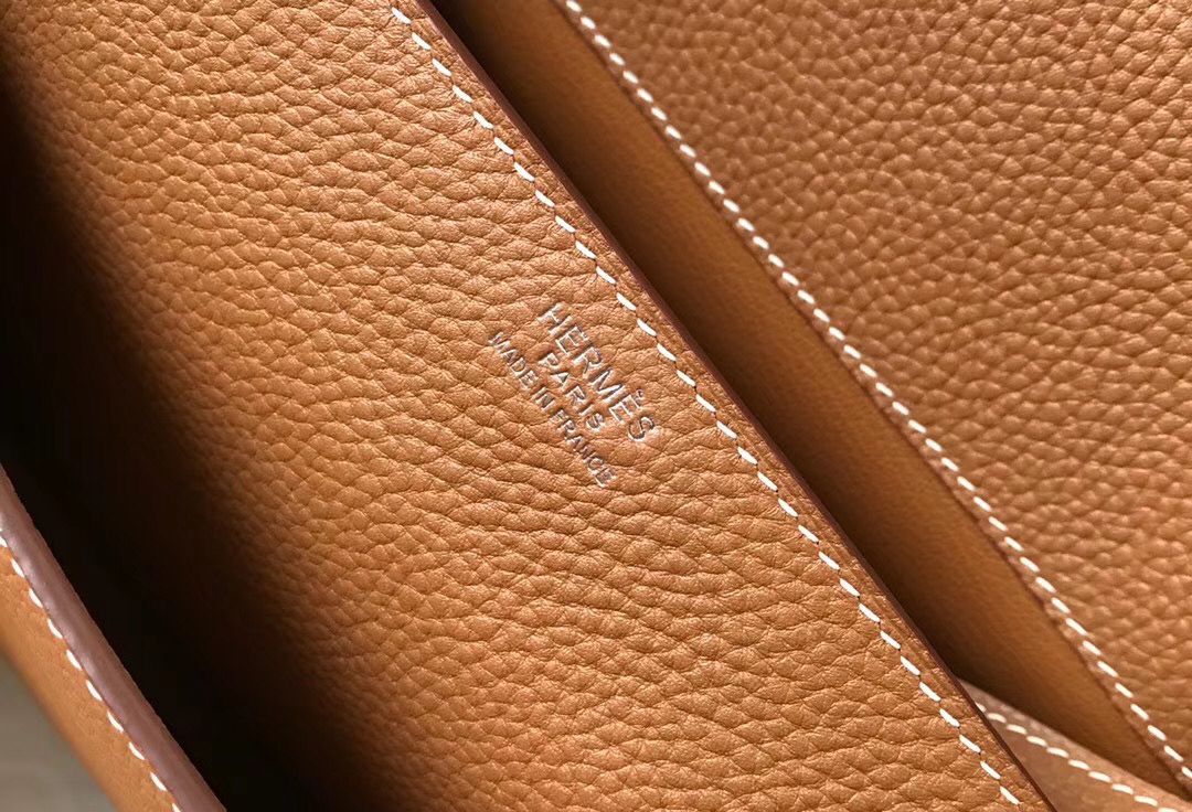 Hermes Steve 35 Messenger Bag In Brown Clemence Calfskin - Image 7