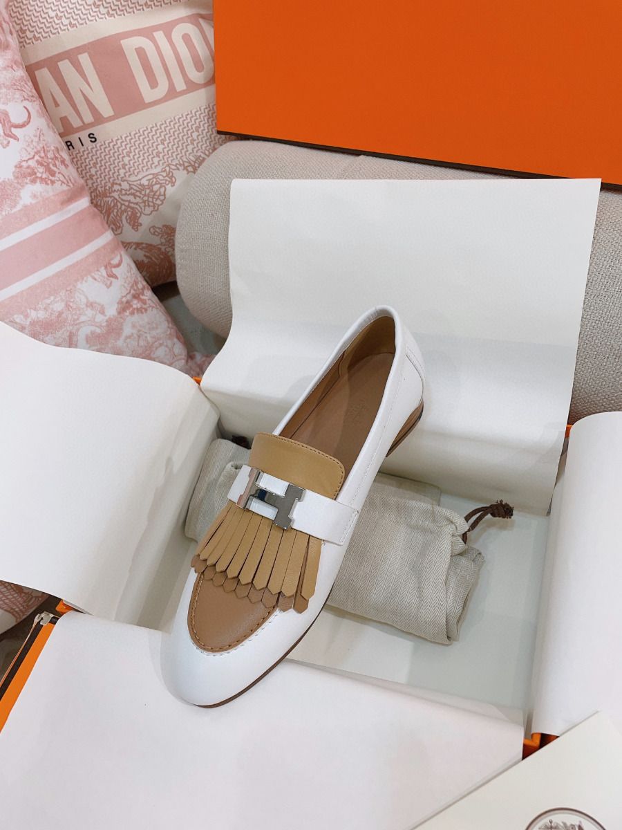 Hermes Women's Royal Loafers in Multicolor Calfksin - Image 7