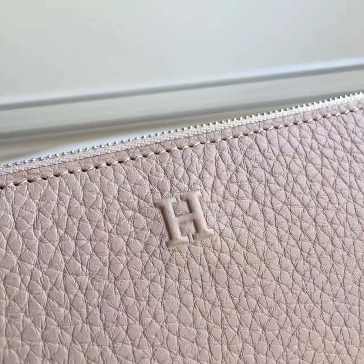 Hermes Grey Clemence Azap Zipped Wallet - Image 3