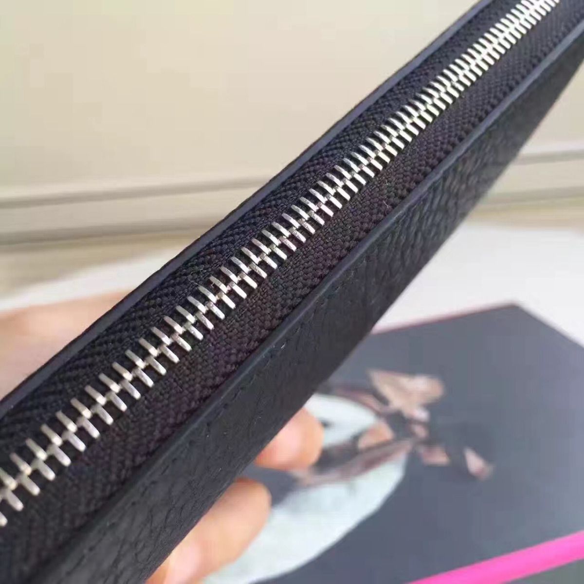 Hermes Black Clemence Azap Zipped Wallet - Image 4